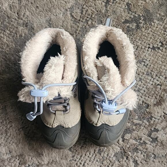 Columbia Kids Size 1 Bugaboot Plus IV Omni Heat Snow Boots Fawn Sky 1790081920 - Picture 8 of 8